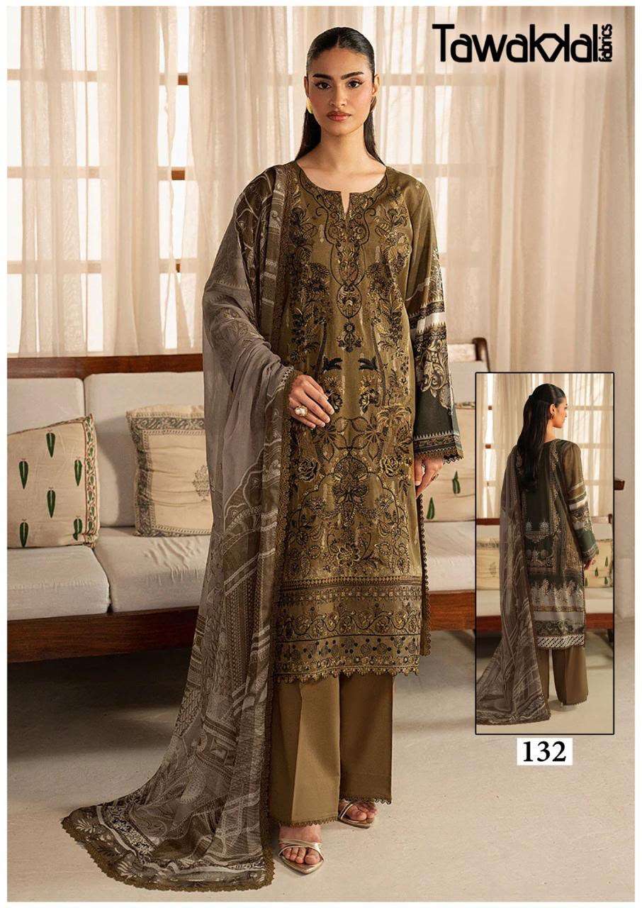 Tawakkal Pakistani Designer Pure Cotton Printed Shalwar Suit