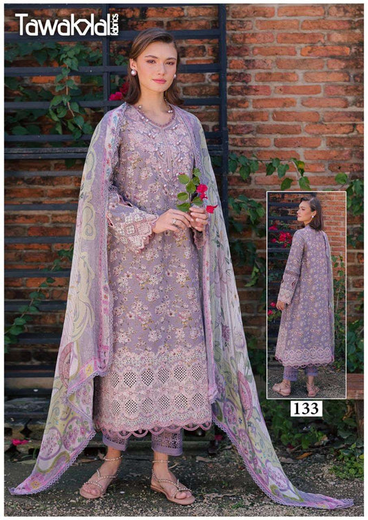 Tawakkal Pakistani Designer Pure Cotton Printed Shalwar Suit