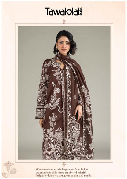 Tawakkal Pakistani Designer Pure Cotton Printed Shalwar Suit