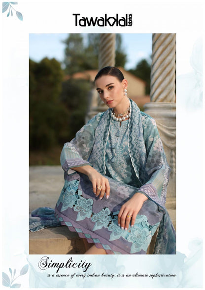 Tawakkal Pakistani Designer Pure Cotton Printed Shalwar Suit