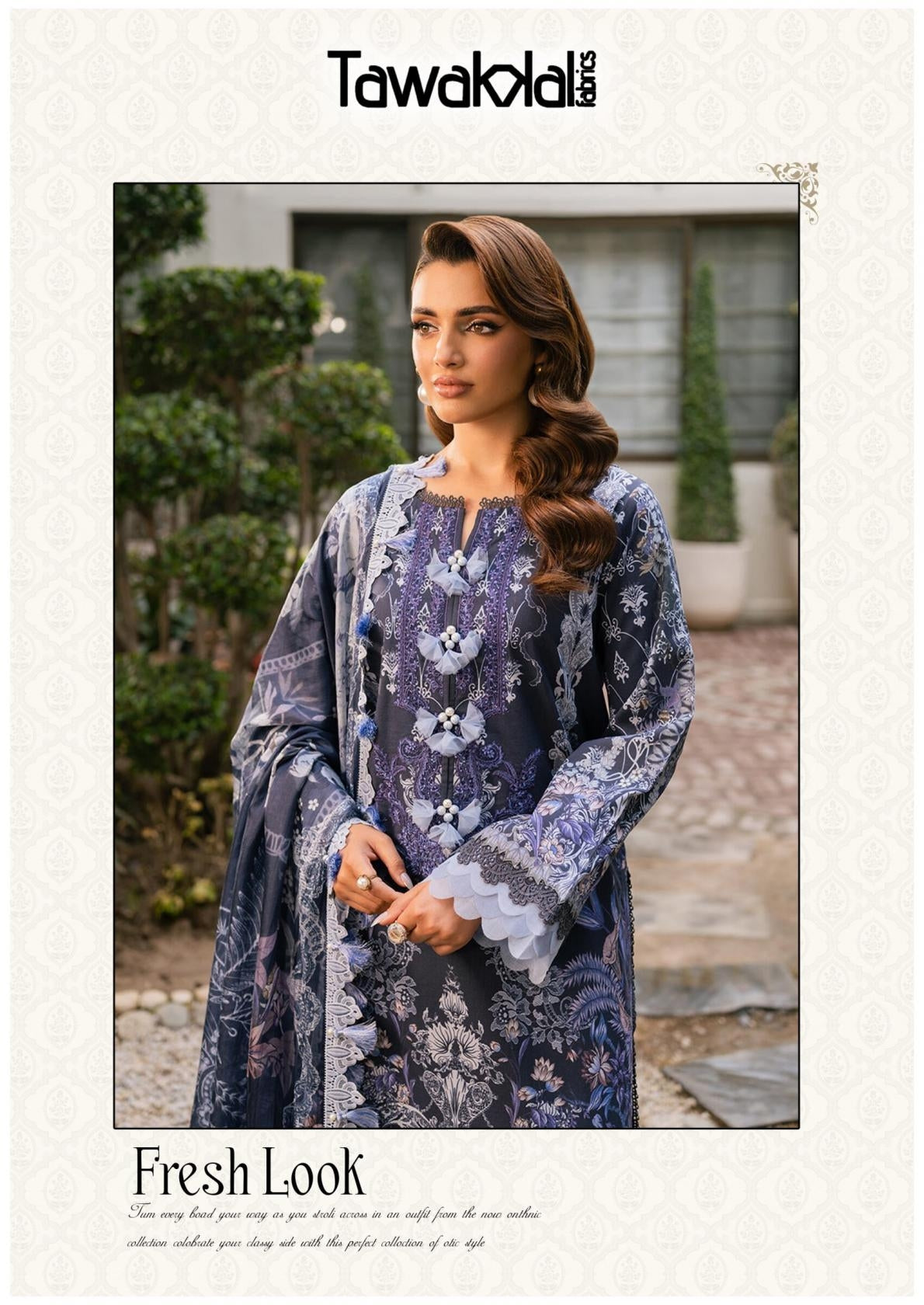 Tawakkal Pakistani Designer Pure Cotton Printed Shalwar Suit