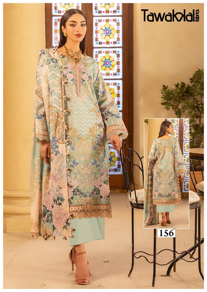 Tawakkal Pakistani Designer Pure Cotton Printed Shalwar Suit
