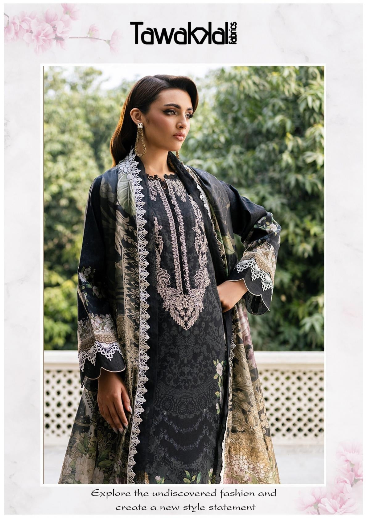 Tawakkal Pakistani Designer Pure Cotton Printed Shalwar Suit