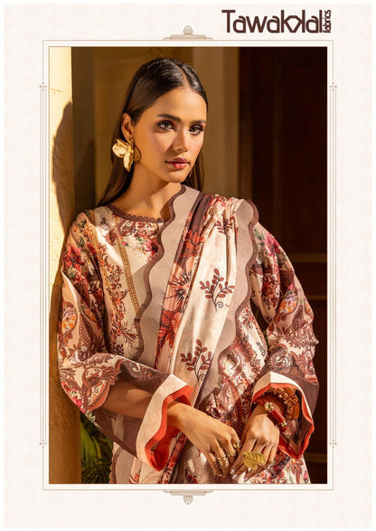 Tawakkal Pakistani Designer Pure Cotton Printed Shalwar Suit