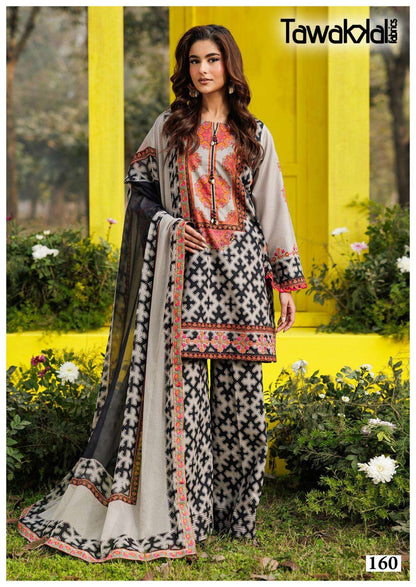 Tawakkal Pakistani Designer Pure Cotton Printed Shalwar Suit