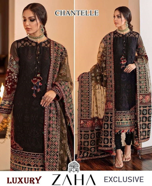 Zaha Pakistani Designer Luxury Hit Wedding & Party Wear Suit