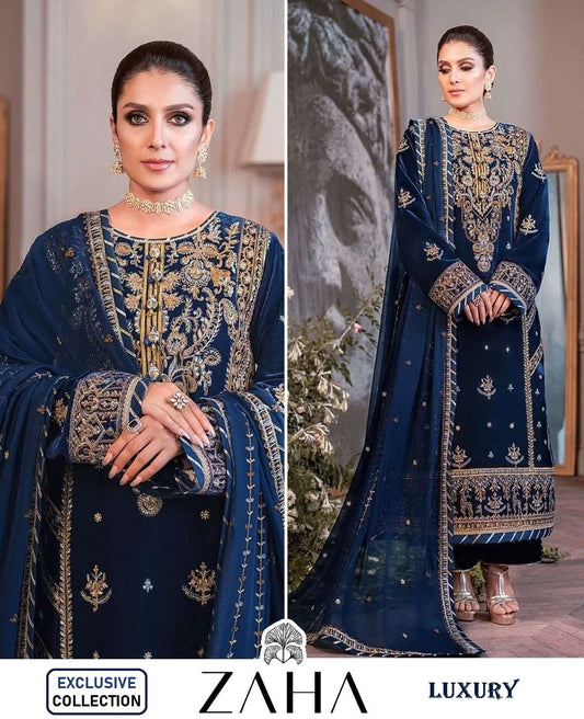 Zaha Exclusive Pakistani Designer Hit Festive & Party Wear Suit