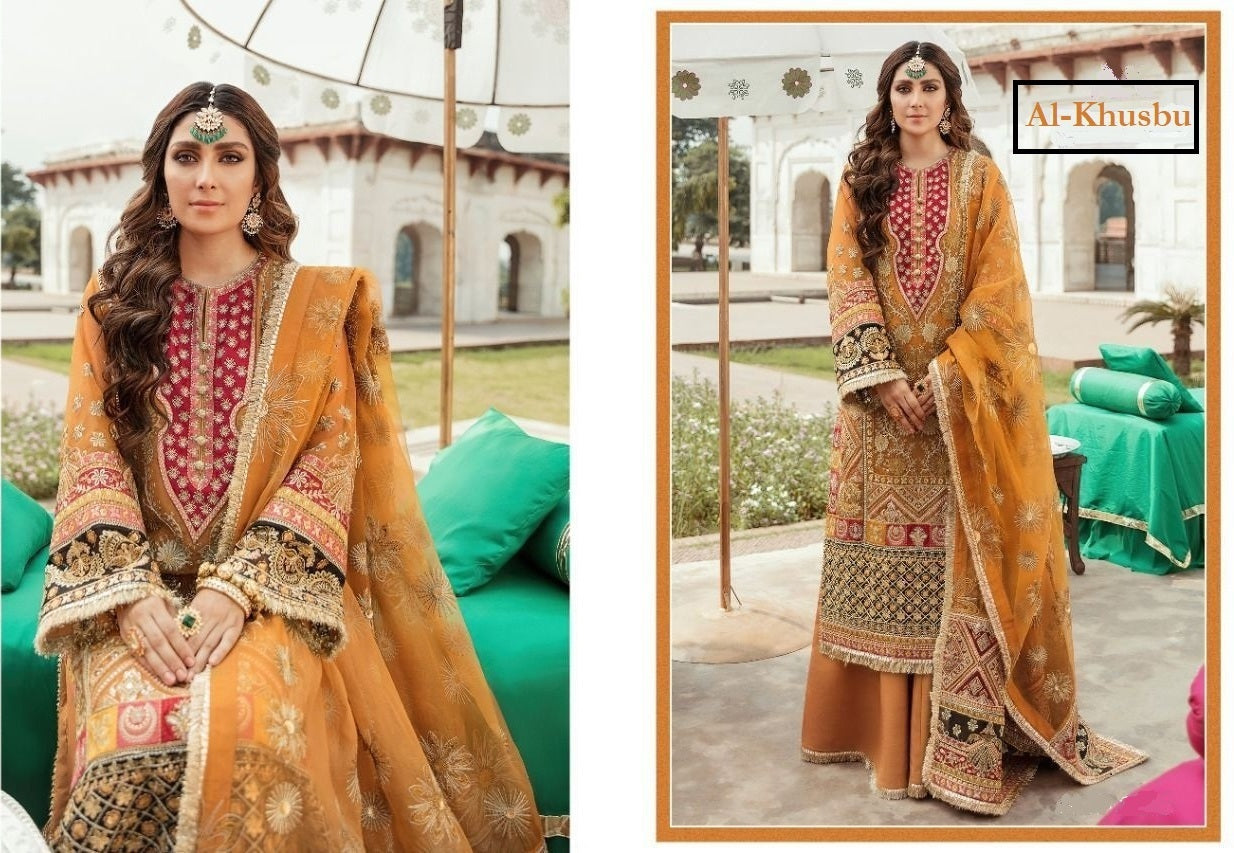 Al Khushbu Pakistani Designer Luxury Wedding Collection Suit