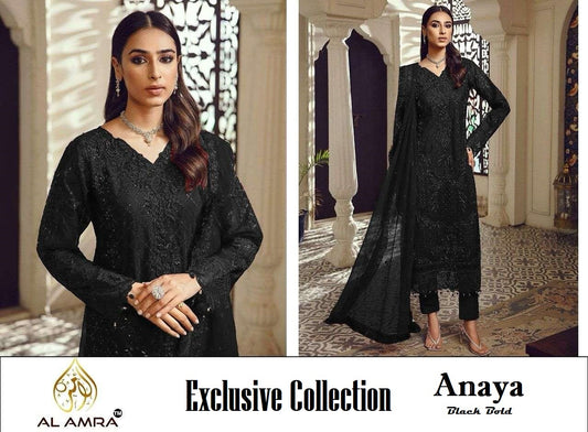 Anaya Exclusive Pakistani Designer Black Festive & Party Wear Suit