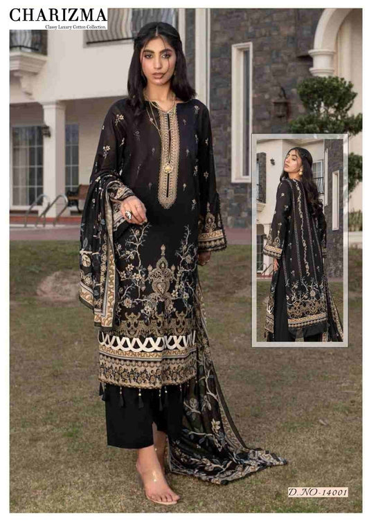 Charizma Pakistani Designer Hit Pure Cotton Printed Shalwar Suit