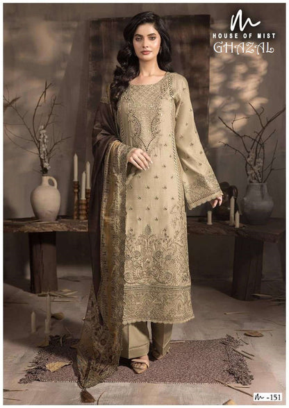 Ghazal Pakistani Designer Pure Cotton Printed Shalwar Suit