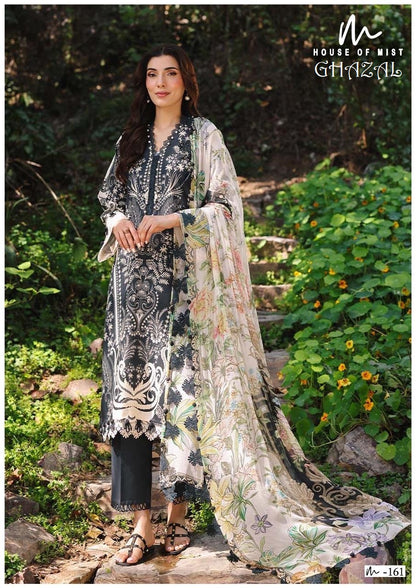 Ghazal Pakistani Designer Pure Cotton Printed Shalwar Suit
