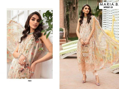 Maria B Mprint Pakistani Designer Stylish Hit Embroidered Lawn Suit