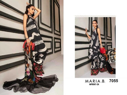 Maria B Mprint Pakistani Designer Stylish Hit Embroidered Lawn Suit