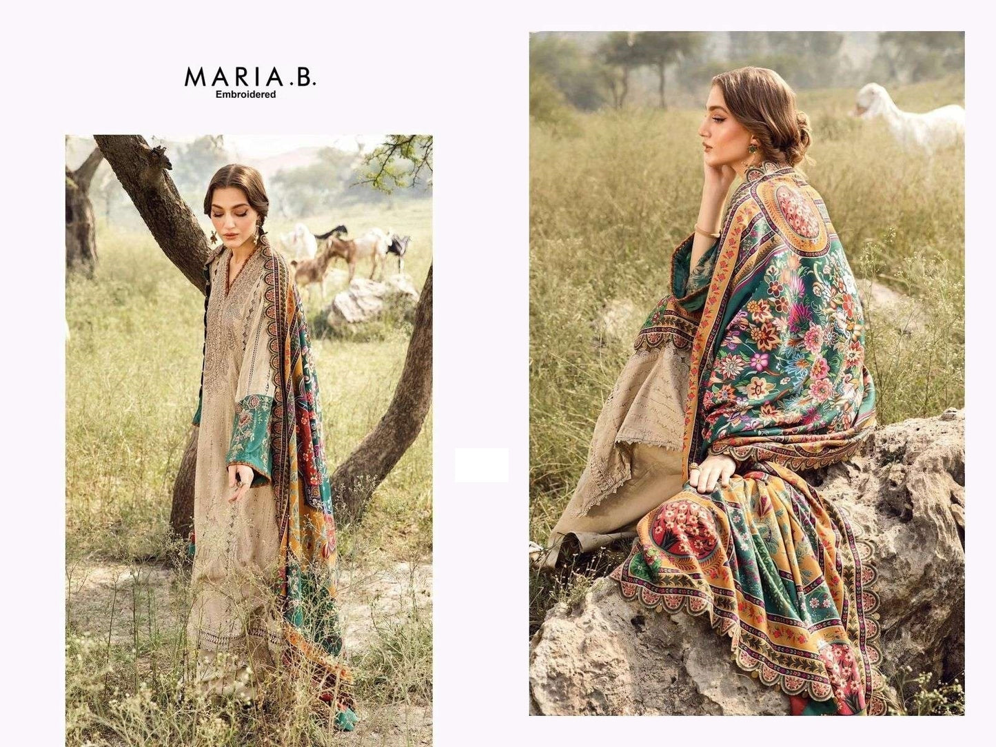 Maria B Pakistani Designer Hit Embroidered Lawn Suit