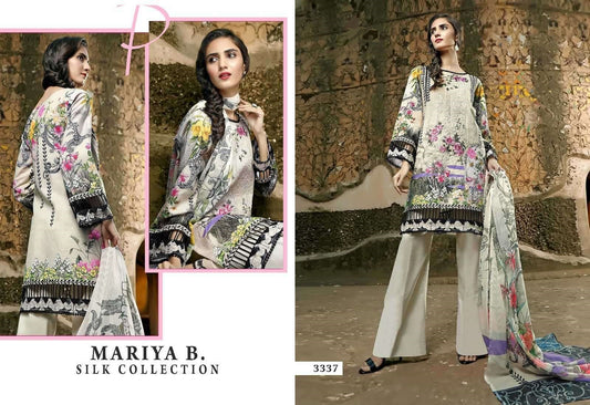 Mariya b Pakistani Designer Winter Collection Embroidered Suit