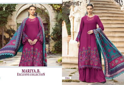 Mariya B Pakistani Designer Hit 2024 Embroidered Lawn Suit