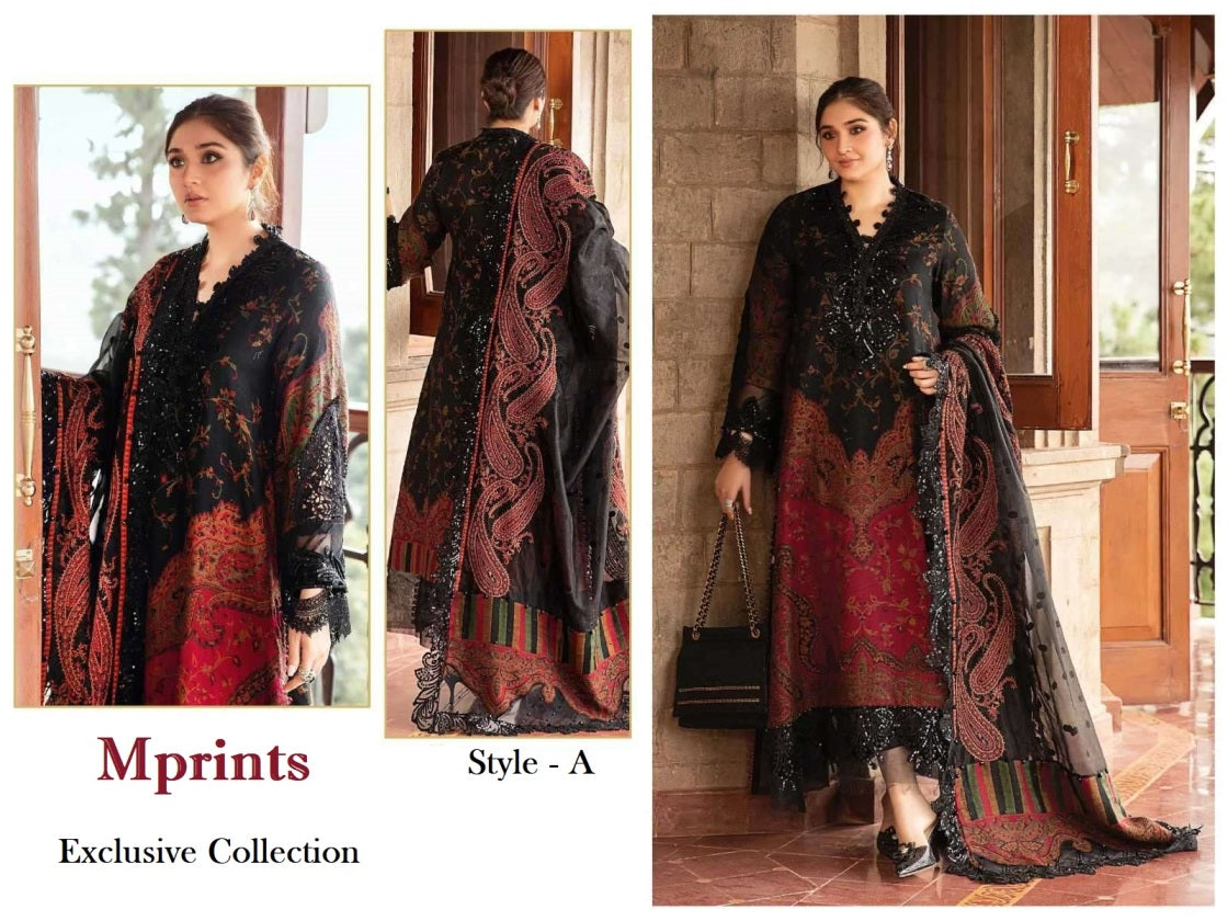 Mprint Pakistani Designer Stylish Hit Embroidered Lawn Suit