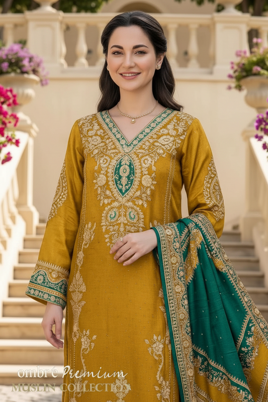 Ombre Pakistani Designer Luxury Wedding & Party Wear Suit