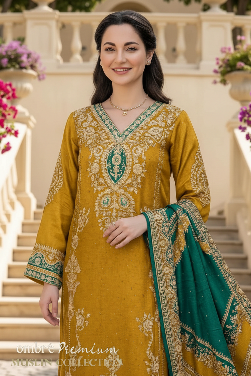 Ombre Pakistani Designer Luxury Wedding & Party Wear Suit