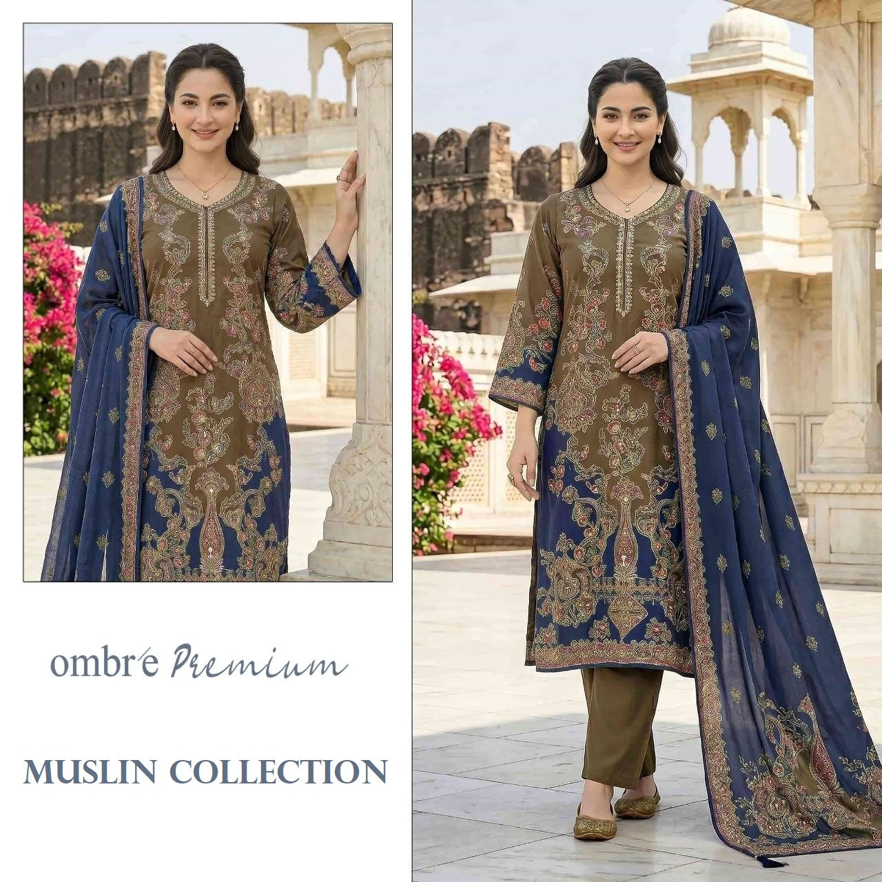 Ombre Pakistani Designer Muslin Hit Wedding & Party Wear Suit