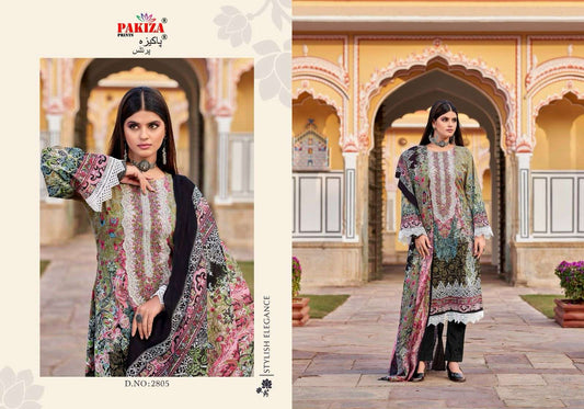 Pakiza Classic Pakistani Designer Hit Embroidered Lawn Suit