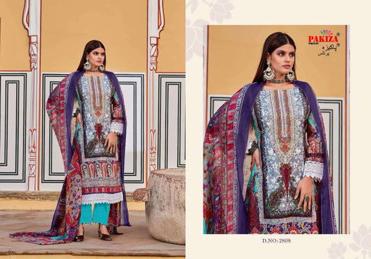 Pakiza Classic Pakistani Designer Hit Embroidered Lawn Suit