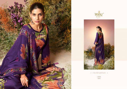 Rang Pakistani Designer Hit Silk Cotton Digital Print Embroidered Suit