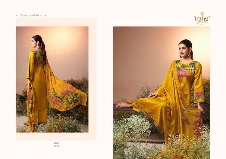 Rang Pakistani Designer Hit Silk Cotton Digital Print Embroidered Suit