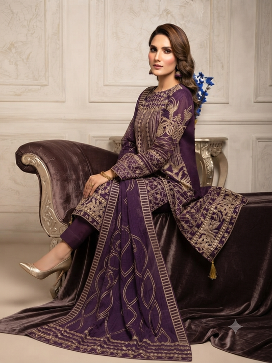 Zaha Pakistani Designer Luxury Wedding Party Wear Dress