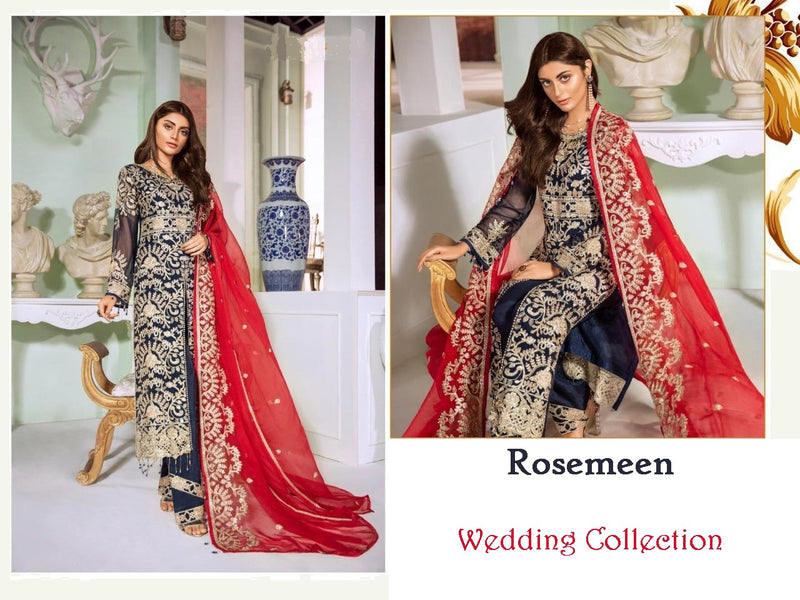 Rosemeen Pakistani Designer Stylish Luxury Party Wear Dress - AliShaif