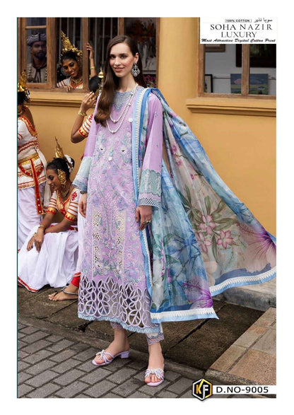 Soha Nazir Pakistani Designer Luxury Printed Lawn Suit