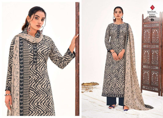 Tanishk Designer Pure Lawn Cotton Printed Shalwar Suit