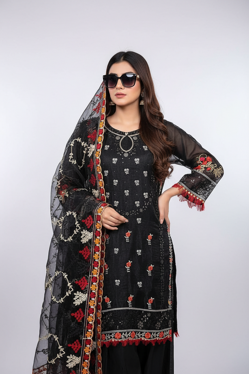 Zaha Pakistani Designer Classic Wedding & Party Wear Suit