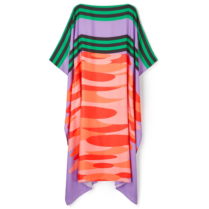 Women’s Striped Printed Soft Silk Kaftan Casual Wear
