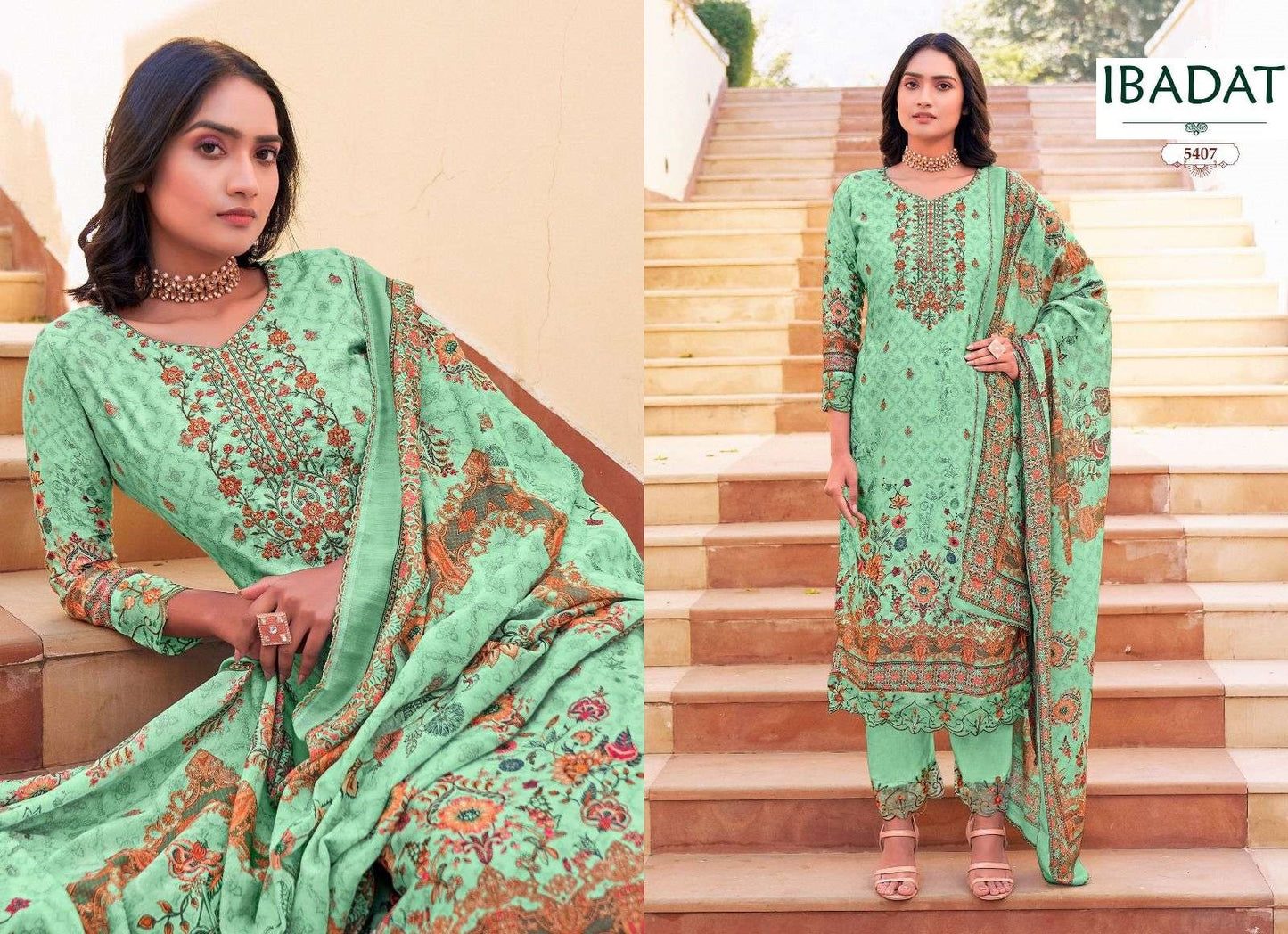 Ibadat Pakistani Designer Classic Festive & Party Wear Cotton Suit