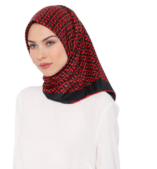 Satin Silk Square Scarf Hijab Dupatta For Women