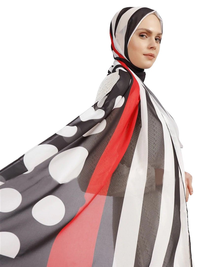 Printed Georgette Fabric Hijab Scarf Dupatta