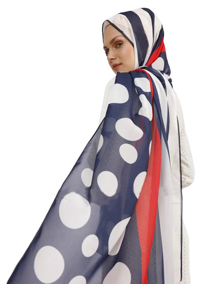 Printed Georgette Fabric Hijab Scarf Dupatta