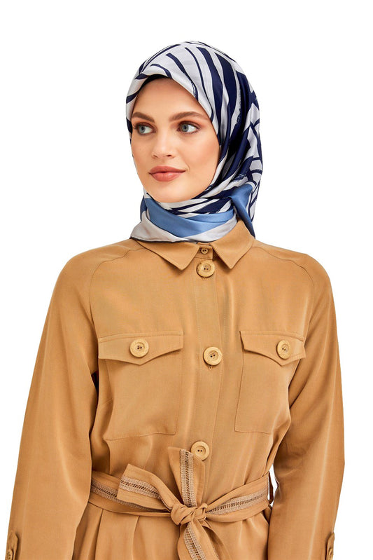 Women’s Crepe Silk Printed Square Scarf Hijab