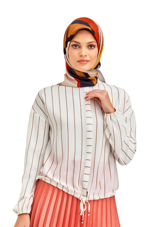 Women’s Crepe Silk Printed Square Hijab Scarves Dupatta