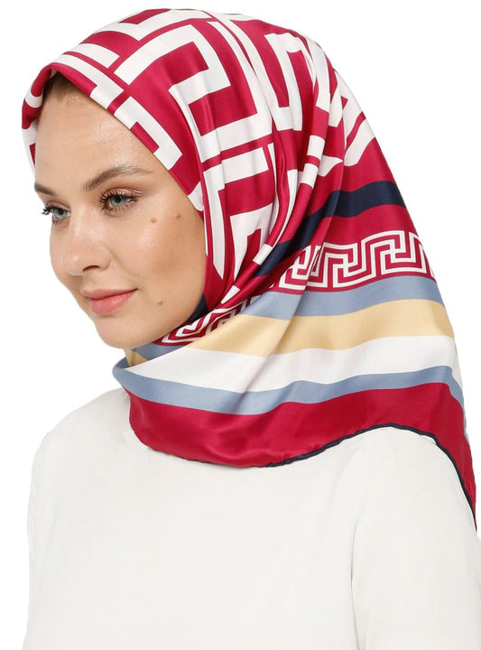 Women’s Crepe Silk PatternPremium Crepe Silk Printed Square Scarf Hijab. Suitable For Casual, Daily, Evening, Occasion, Festive, Islamic Wear Etc. Printed Scarf Hijab Dupatta