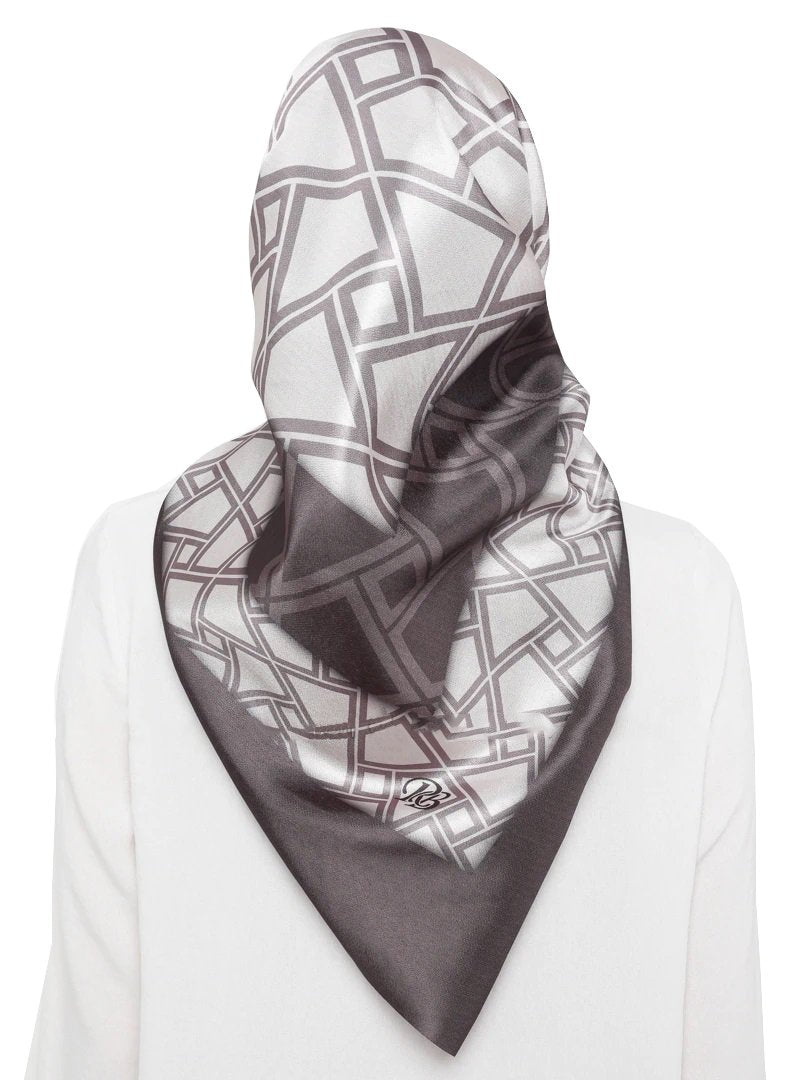 Crepe Silka baya hijab Printed Square Scarf Stole For Women