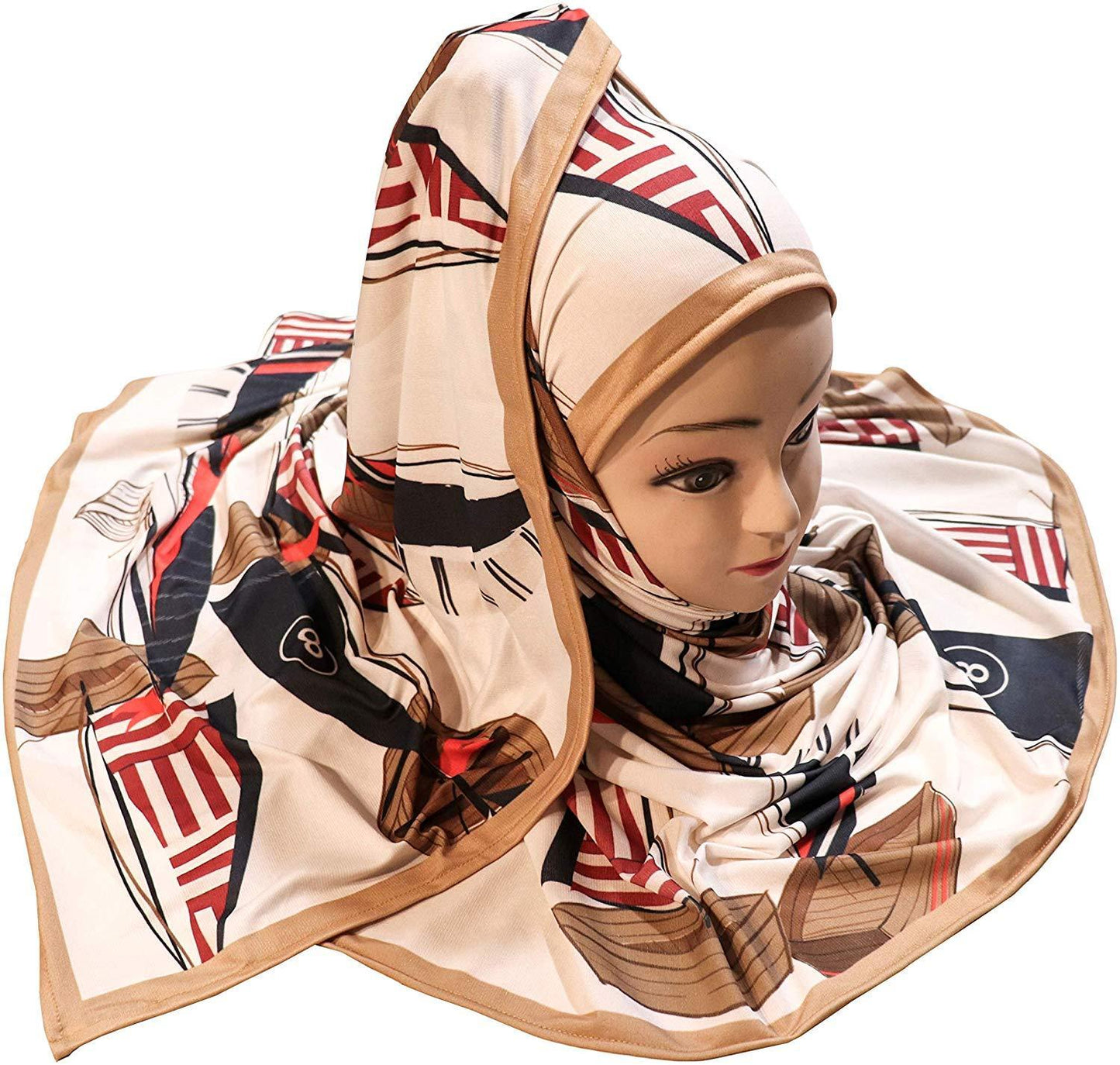 Boat Digital Printed Hijab - AliShaif