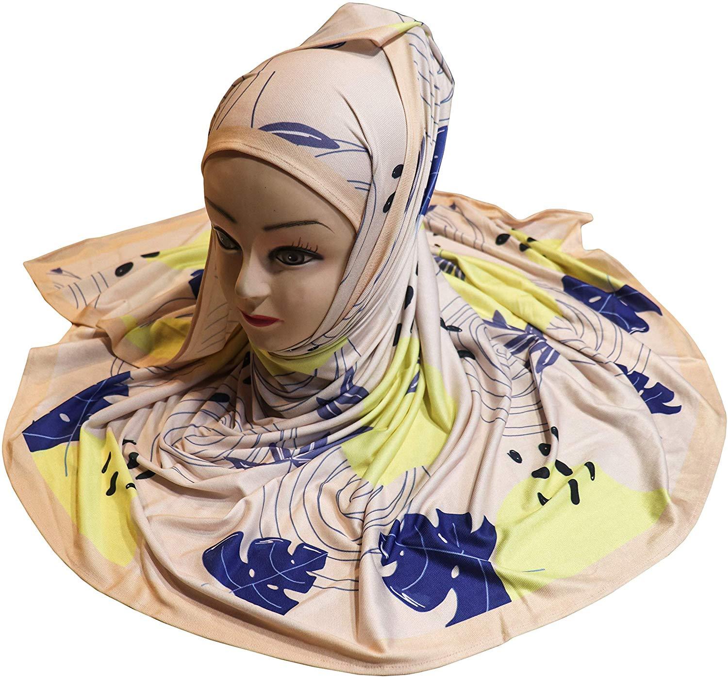 Winter Leaf Digital Printed Hijab - AliShaif