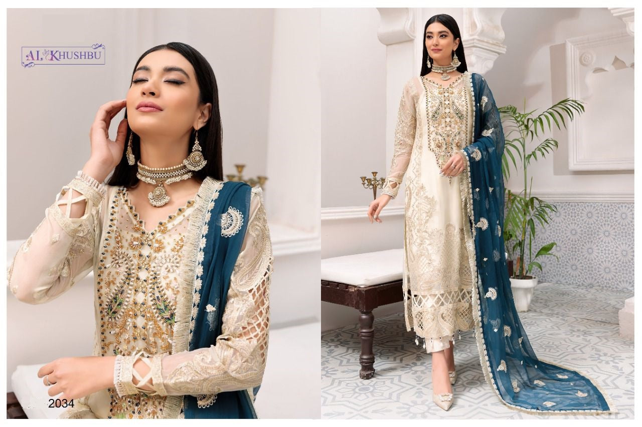 Al Khushbu Pakistani Designer Luxury Classic Party Wear Suit