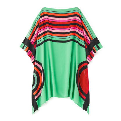 Striped Chelsea Georgette Short Kaftan Top For Women