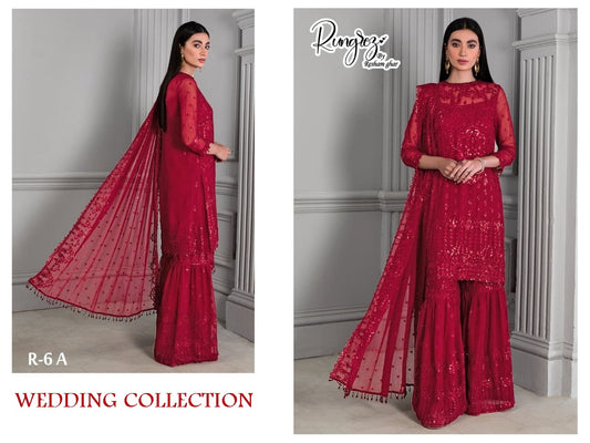Resham Ghar Pakistani Designer Luxury Wedding Collection Plazo Suit