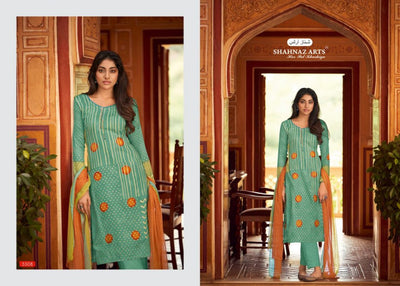 Shahnaz Pakistani Designer Pure Pashmina Khatli Work Dress - AliShaif